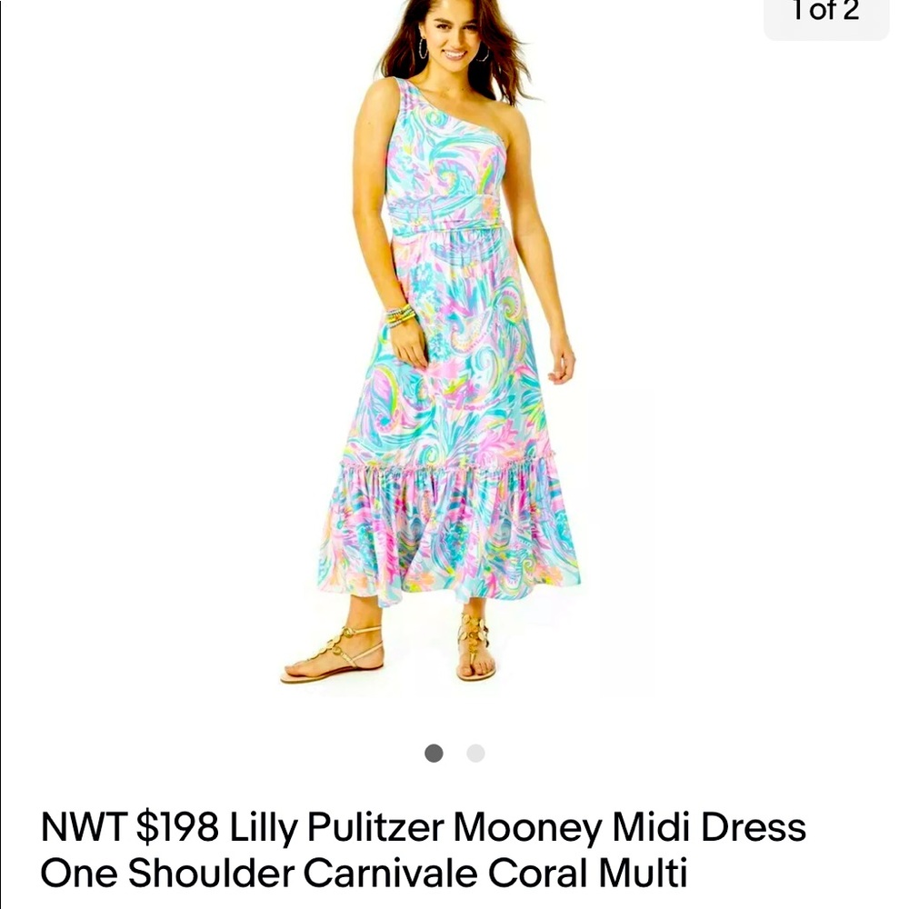 New Lilly Pulitzer Mooney Midi Dress